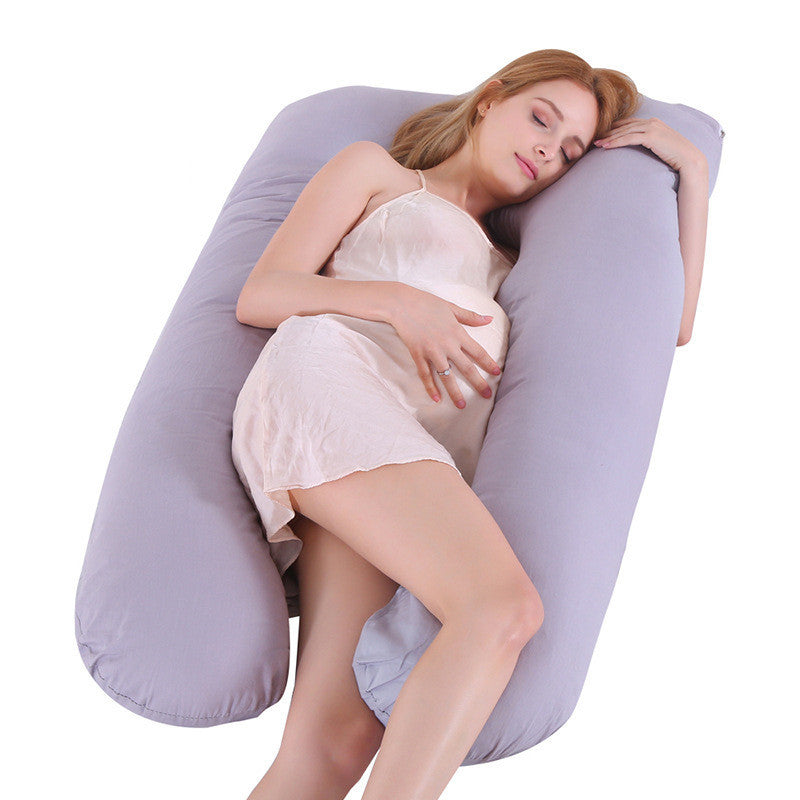Solviari™ U-Shaped Pregnancy Pillow – Cooling Ice Silk Upgrade