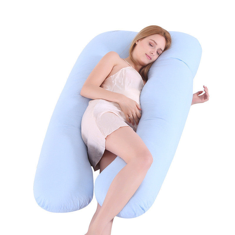 Solviari™ U-Shaped Pregnancy Pillow – Cooling Ice Silk Upgrade