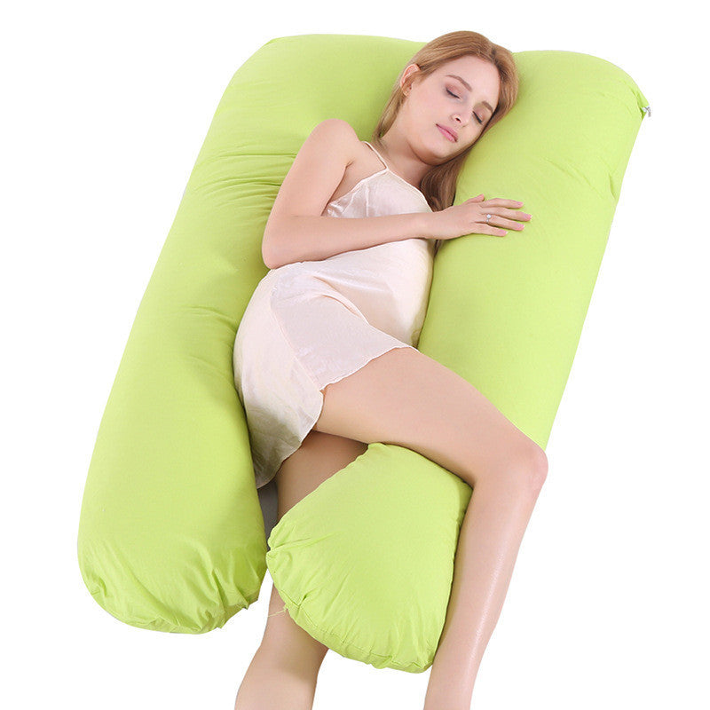 Solviari™ U-Shaped Pregnancy Pillow – Cooling Ice Silk Upgrade